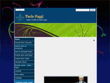 Tablet Screenshot of paolofaggi.com